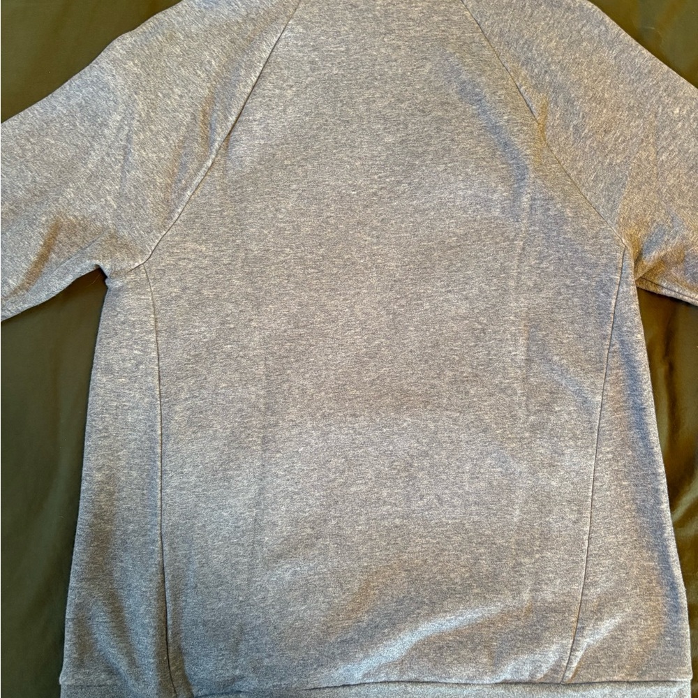 Fabletics Light Gray Women's Mock Neck Sweatshirt - image 4